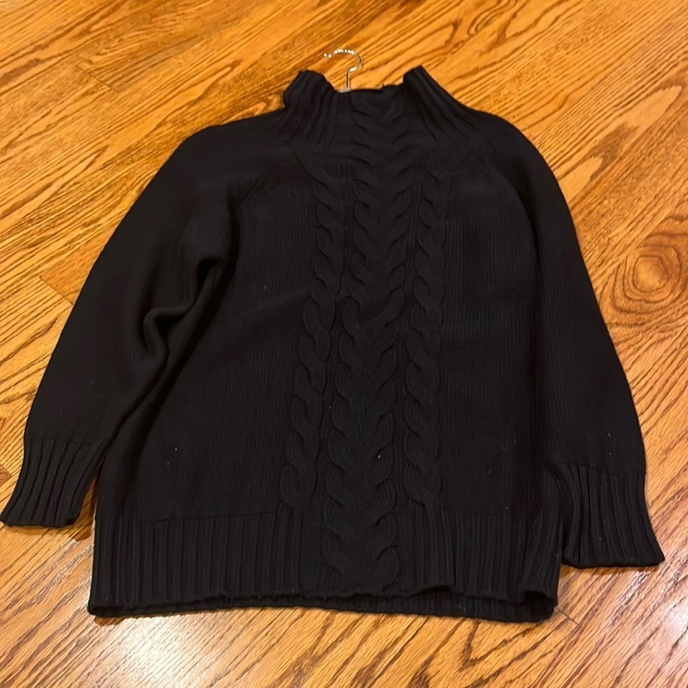 Le Tricot Perugia Woman’s Black Sweater Dress Size S